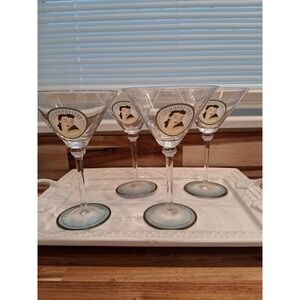 Cosmopolitan Recipe Glasses . Set of 4